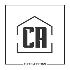 Initial Letter CA Logo Template Design Vector Illustration