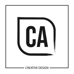 Initial Letter CA Logo Template Design Vector Illustration