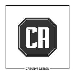 Initial Letter CA Logo Template Design Vector Illustration