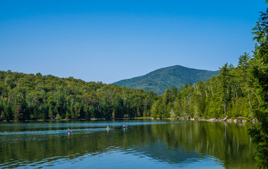 Lake inside Adirondack Mountains