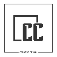 Initial Letter CC Logo Template Design Vector Illustration