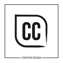 Initial Letter CC Logo Template Design Vector Illustration