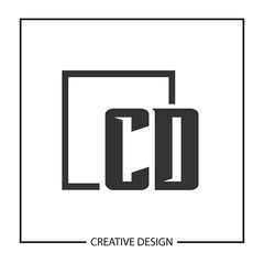 Initial Letter CD Logo Template Design Vector Illustration