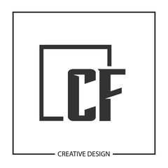 Initial Letter CF Logo Template Design Vector Illustration