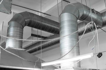 Industrial system of ventilation and air conditioning.