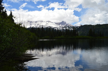Reflection of Mount Rainier