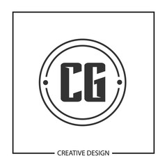 Initial Letter CG Logo Template Design Vector Illustration