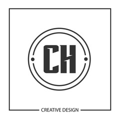 Initial Letter CH Logo Template Design Vector Illustration