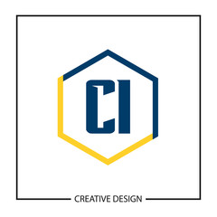 Initial Letter CI Logo Template Design Vector Illustration