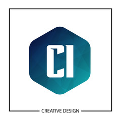 Initial Letter CI Logo Template Design Vector Illustration