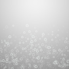 Soap bubbles abstract background. Blowing bubbles 