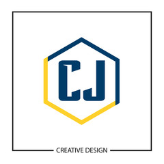 Initial Letter CJ Logo Template Design Vector Illustration