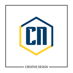 Initial Letter CN Logo Template Design Vector Illustration