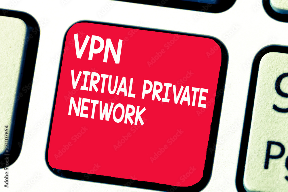 Aufkleber conceptual hand writing showing vpn virtual private network. business photo text safe encrypted conn
