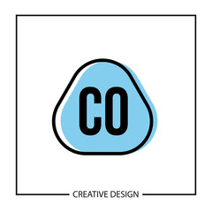 Initial Letter CO Logo Template Design Vector Illustration
