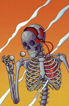 Skeleton look at me