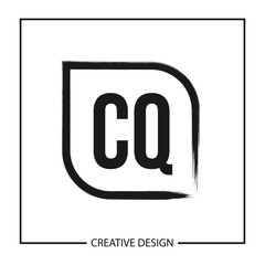 Initial Letter CQ Logo Template Design Vector Illustration