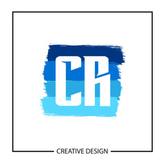 Initial Letter CR Logo Template Design Vector Illustration