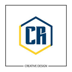 Initial Letter CR Logo Template Design Vector Illustration