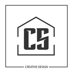 Initial Letter CS Logo Template Design Vector Illustration