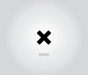 times icon vector