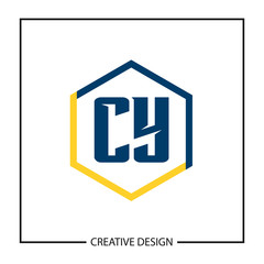 Initial Letter CY Logo Template Design Vector Illustration