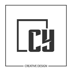 Initial Letter CY Logo Template Design Vector Illustration