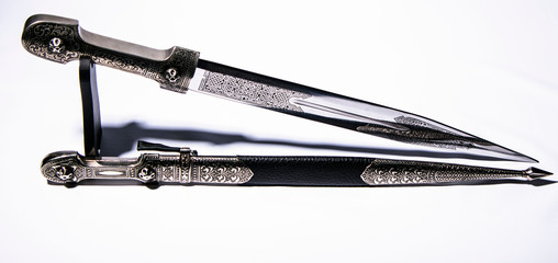 dagger on white background