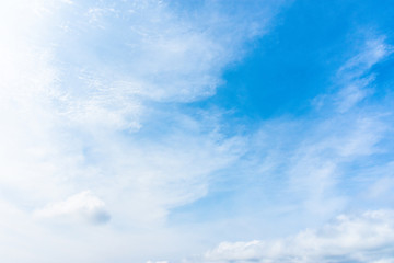 Blue sky and White cloud. clear blue sky with plain white cloud