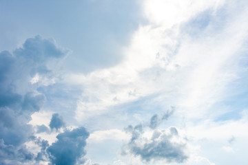 Blue sky and White cloud. clear blue sky with plain white cloud