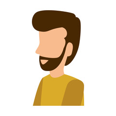young man with beard avatar character