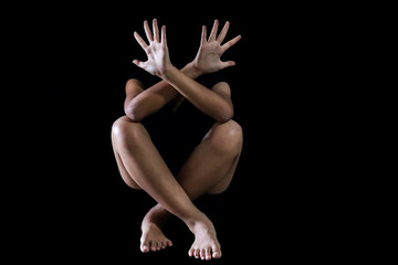 Stop violence and abuse women.