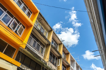 Beautiful view of historic traditional houses in the old town