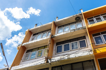 Beautiful view of historic traditional houses in the old town