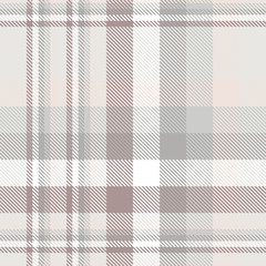 Plaid pattern in grey, pale pink, dusty amaranth and white. Seamless fabric texture.