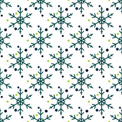 seamless snowflake pattern 1 geometric background christmass graphic design illustration vector editable