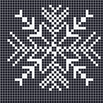 Grid Small Black And White Pixel Art - Junior Paiva