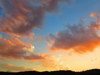 夕暮れの空