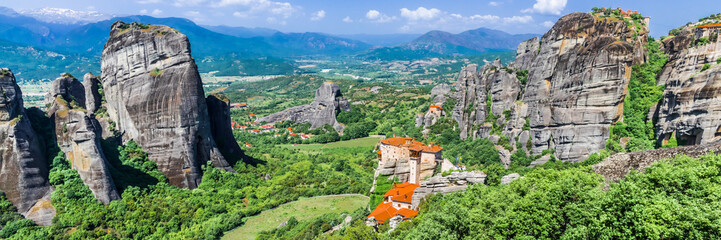 Panorama of the mountain valley