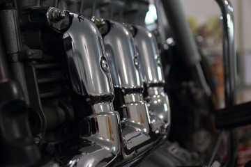 Fototapeta na wymiar engine of motorcycle