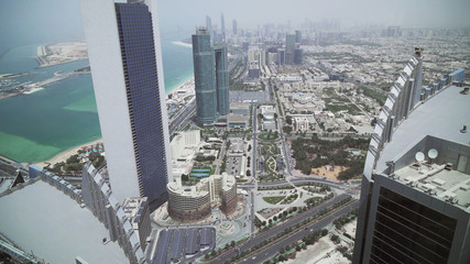 Beautiful top view of Abu Dhabi
