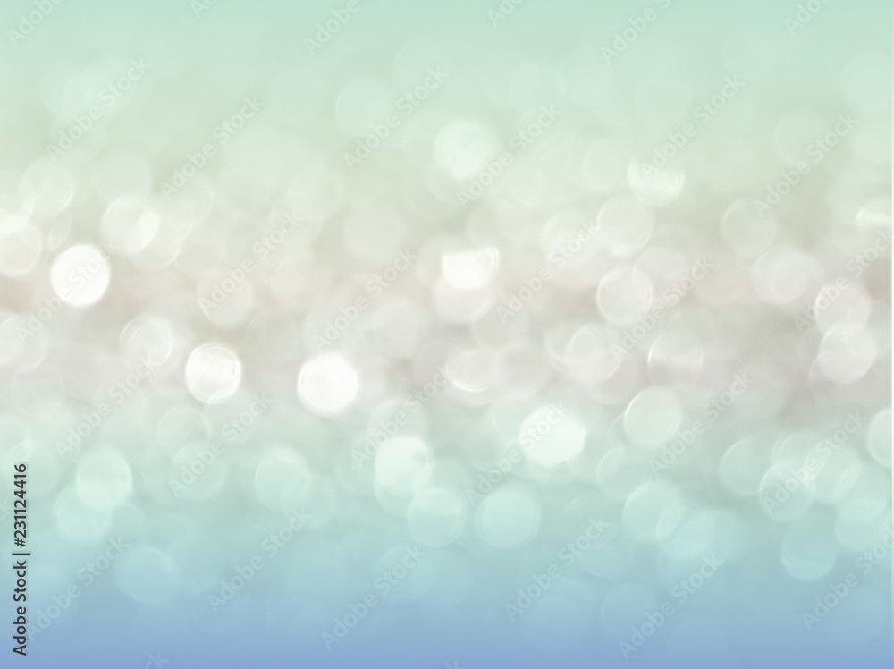 Poster abstract of blue bokeh backfround texture