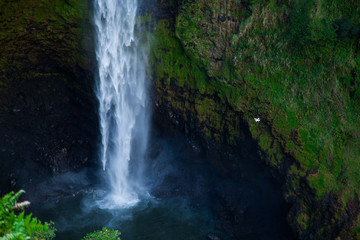 Fototapeta na wymiar Waterfall and Drone