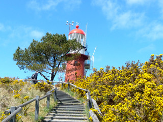 Fototapeta na wymiar Nl. Wadden island Vlieland lighthouse