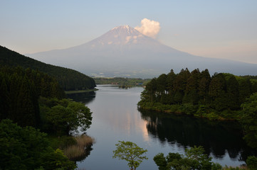 田貫湖から望む富士山