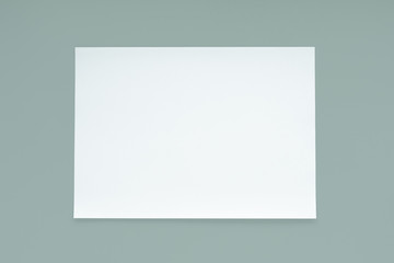 Blank white paper sheet