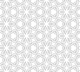 Abstract seamless black and white pattern - 231129277