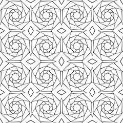 Abstract seamless black and white pattern - 231129289