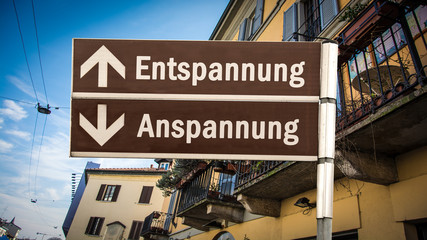 Obraz premium Schild 384 - Entspannung