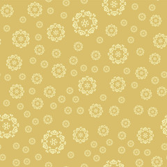 Winter card snowflake pattern